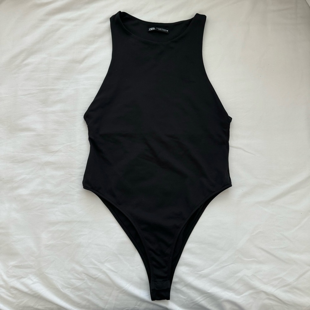Zara Black Halterneck Bodysuit
